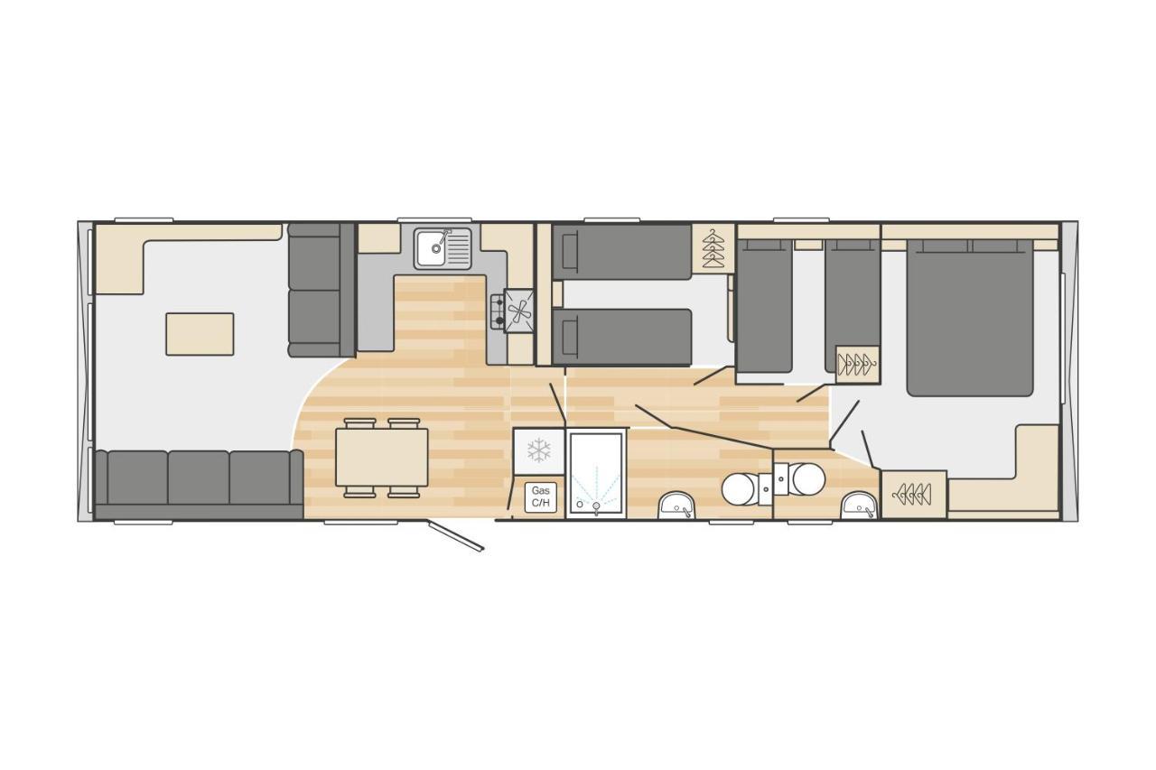Lydstep Beach Bayview 3-Bedroom Holiday Home Tenby Extérieur photo